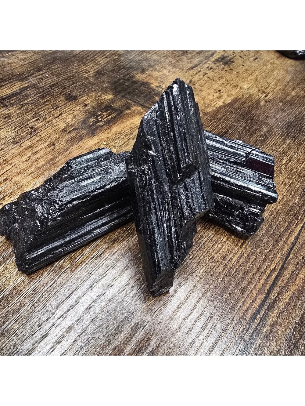 A387. Raw Natural Crystal Black Tourmaline - Reiki - Cleansing